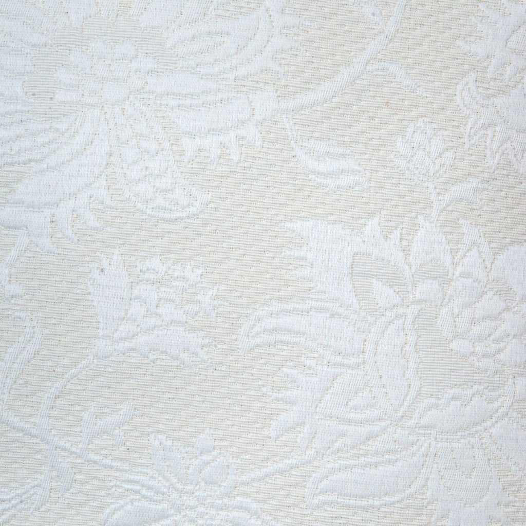 Kissen Jacquard mit Blumen Muster creme